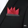 Pañuelo de bolsillo para hombre accesorios de negocios traje boda novio color liso cuadrado pañuelo de pecho Shengzhou fabricante