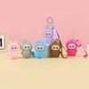 Bolsa de almacenamiento para auriculares de silicona con personaje Stitch para cruzar fronteras, llavero colgante, monedero infantil, llavero, personalización
