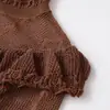 Comércio Exterior Transfronteiriço Estilo Europeu e Americano Nova Moda Feminina Elegante Gola Alta Estilo Romântico Jaqueta Suéter de Malha de Trama 0014105