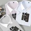 Camisa a rayas para hombre y mujer, misma camisa profesional fresca para sala de negocios de telefonía móvil Telecom, uniforme para personal de taller