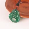 Pingente de calcedônia verde gelo pingente de jade masculino e feminino pingente de ágata verde pingente de jade turquesa
