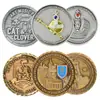 Monedas Conmemorativas Metálicas Personalizadas Turismo Logo Cultural y Creativo Insignias de Doble Cara Hechas a Medida Insignias Conmemorativas Corporativas Fuente de Fabricación de Fábrica