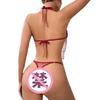 Comercio exterior Europa y Estados Unidos nuevas chicas sexys malla estampado perspectiva faja ropa interior traje divertido al por mayor