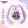 Ropa de Grupo Cazador de Brujas Kpop Camiseta de Manga Larga Raglán de Algodón Puro Primavera y Otoño 2025 Nueva Camiseta Interior para Niños