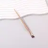 Pincel Delineador de Ojos Tipo Hoja Cabeza Plana Ultra Fina Pincel Delineador Oblicuo Fino Herramientas de Belleza Portátiles Pincel Negro