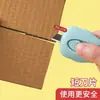 Estilete Portátil com Trava de Segurança, Mini Canivete para Abertura de Pacotes, Cortador de Papel Dobrável, Material de Escritório de Aço Inoxidável