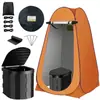 Tienda de Baño Portátil para Exteriores Carpa de Inodoro de Camping Tienda de Ducha para Cambiarse Cubierta para Cambiarse Tienda Cálida para Pesca