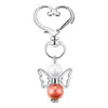 Chaveiro de anjo cruzado popular pequeno pingente pingente de joia diy charme para bolsa de presente de aniversário batismo casamento