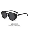 Nuevas Gafas de Sol Polarizadas Estilo Punk Transfronterizas Doble Puente Redondas Retro para Ciclismo Las Más Vendidas en Amazon Gafas Deportivas