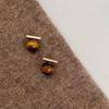 Pendientes Retro Imprescindibles para Otoño e Invierno Estilo Maillard para Mujer, Pendientes de Hoja de Arce, Esmalte Gotear Color Caramelo, Estilo Personalizado y Versátil