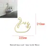 Decoração de Espelho para Quarto Infantil com Figuras de Animais em Madeira de Choupo para Quartos de Meninos e Meninas, Decoração de Parede de Quarto da Moda
