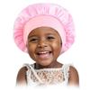 Nuevo gorro de satén elástico para niños transfronterizo, color caramelo, banda elástica para el cabello, sombrero redondo, gorro de noche para bebé, entrega de una pieza