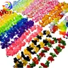 Diámetro del pétalo 6.5 cm 24 Pares de Luces LED Brillantes Guirnalda de Colores Fiesta Temática Hawaiana Collar Guirnalda