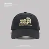 Gorra de Béisbol Amarilla Bordada con Letras Estilo Coreano para Mujer Primavera y Verano Cabeza Grande Mostrando Cara Pequeña Secado Rápido Gorra de Sombrilla para Hombre