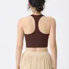 Sujetador Deportivo de Yoga para Mujer a Prueba de Impactos para Correr Reafirmante Top de Fitness con Almohadillas en el Pecho Espalda Cruzada Hermoso Espalda con Tirantes Chaleco