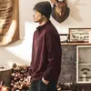 Sudadera con cremallera de algodón pesado estilo retro americano para hombre, nueva colección otoño 2026, chaqueta de cuello alto a medio de moda