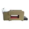 Cama de champú al por mayor de fábrica Cama de enjuague Lavabo de cerámica Especial para salón de peluquería Barbería Cama de perforación semiacostada