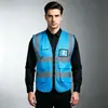 Coletes refletivos para canteiros de obras, projetos de construção chineses, roupas refletivas de segurança, impressão de logotipo personalizado, uniformes de trabalho