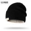 Gorro de Lana para Hombre, Estilo Coreano, Bloques de Color, Moderno, Cálido, Sencillo, Gorro de Punto para Viaje de Hombre para Otoño e Invierno, Sombrero Casual con Ala Ancha