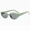 Gafas de Sol Retro para Mujer Populares en Internet Ojo de Gato Sombrilla de Alto Nivel Gafas de Sol Anti-UV para Hombre Modernas Versátiles Lisas