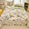 Colcha de Verano de Algodón con Dibujos, Seda Refrescante, Apta para la Piel para Dormir Desnudo, Colcha de Verano de Algodón Puro, Lavable a Máquina, Colcha Fina para Habitación con Aire Acondicionado