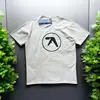 Camiseta Redonda de Manga Corta con Estampado de Graffiti en Inglés 2026 Top Versátil Estilo Casual Top de Algodón Más Vendido