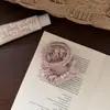 Scrunchie de cetim plissado para mulheres, elástico de cabelo de pérola de alta qualidade estilo coreano, elástico para coque, acessório de cabelo