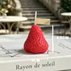 Caixa de Presente Vela Perfumada de Morango, Presente de Aniversário com Fragrância, Design Criativo Feito à Mão Fofo, Lembrança de Cera Perfumada