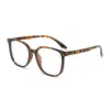 Nuevas Gafas de Marco Cuadrado con Clavo de Arroz Anti-Luz Azul para Mujer Moda Transfronteriza Europea y Americana Monturas de Gafas Versátiles con Lentes Transparentes para Adelgazar el Rostro