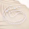 Joyería Zhuzui Nueva Cadena Cruzada de Perlas ABS Hecha a Mano con Cuentas Cadena para Teléfono Móvil Correa para Teléfono Móvil Cadena de Bolso de Hombro