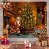 Nuevo paño colgante de Navidad para habitación, dormitorio, diseño de escena, combinación, tela de tapiz, decoración de ambiente festivo, tela de pared de fondo