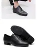 Sapatos de dança modernos masculinos, sapatos de dança de couro macio de couro ultra-fibra, sapatos de dança de salão pretos com salto baixo de 2 cm e solas macias