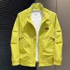 Chaqueta de Hombre Nueva Estilo Simple para Viajar al Trabajo Diario Versátil de Marca de Moda Tendencia Logo Bordado Pequeña Decoración Manga Larga