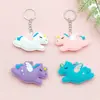 5593 # Llavero Creativo de Pegaso de Dibujos Animados Colgante Lindo para Bolso Equipaje Accesorios de Caja Sorpresa Goma Suave de PVC