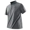 2026 Nuevo Verano Seda de Hielo Secado Rápido Casual Negocios Deportes Camisa Polo de Manga Corta Algodón Media Cremallera Cremallera Bidireccional Moderno Hc