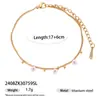 Pulsera de Acero Inoxidable con Pedrería y Piedra Natural Versátil Personalizada Corazón Concha Flor 25 Estilos Nuevos Productos Hechos a Mano Procesamiento OEM