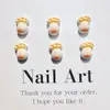 Decorações Populares de Unhas Artísticas de Cogumelo Gordo com Bolinhas de Desenho Animado, Cogumelos Pequenos Sólidos Coloridos 3D Fofos e Acessórios para Cabelo, Enfeites de Resina