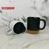 Nova caneca criativa anti-escaldante de grande capacidade, copo de água prático com tampa e base, pode ser personalizado