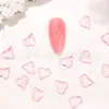 Arte de Uñas Nuevo Fondo Plano Alta Permeabilidad Corazón Torcido Pequeño Taladro de Resina Uñas Brillantes Accesorios Decoración Hielo Permeable Verano Taladro para Punta de Dedo