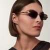 Nuevas gafas de sol de leopardo con corte sin marco de moda transfronterizas europeas y americanas, gafas de sol clásicas de alta sensibilidad para hombres y mujeres.