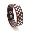 Pulsera de cuero punk con remaches estilo vintage, pulsera de cuero unisex, joyería de moda europea y americana
