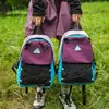 Mochila Mini Esportiva de Caminhada Cor Contrastante Impermeável Leve Tendência Marca Mochila de Viagem para Caminhada Masculina e Feminina Mochila para Acampamento ao Ar Livre