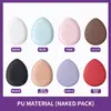 Versión en Inglés de la Borla de Polvo del Tamaño de un Pulgar, Cojín para Dedos de Malvavisco, Borla Pequeña para Uso Seco y Húmedo, No Absorbe Mucho Polvo, Esponja de Maquillaje