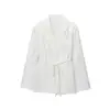 Ropa de Mujer Nueva Otoño 2025 Versátil Ropa de Trabajo Moda Profesional Casual Zapatos con Cordones Chaqueta de Traje de Longitud Media para Mujer