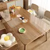 Tapete de Mesa Transparente Dopamina Vidro Macio PVC Impermeável à Prova de Óleo Resistente ao Calor Lavável Toalha de Mesa Desenho Animado Tapete para Mesa de Centro Mesa de Jantar