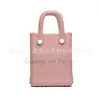 Bolsa de agujeros para vacaciones de verano Bolsa de almacenamiento para el hombro de EVA Bolso de playa mini de gelatina DIY Bolso de mano