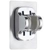 Soporte de ducha sin perforaciones, boquilla de ducha, artefacto de fijación, base de cabezal colgante de lluvia para baño, universal, ajustable, universal