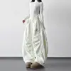 Pantalones de Pana de Pierna Ancha Plisados Estilo Retro Americano Nuevos para Invierno 2025 para Mujer, Holgados con Efecto Adelgazante, de Cintura Alta, Casual