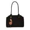 Nuevo bolso de hombro elegante para principios de otoño de 2026, bolso de mano de nicho de alto valor, bolso cruzado tipo cubo de color liso, moderno y simple