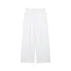 Pantalones de Traje de Pierna Ancha de Cintura Alta Estilo Old Money para Mujer, Caídos de Pierna Recta Adelgazantes de Trabajo Casual de Largo Hasta el Suelo al por Mayor